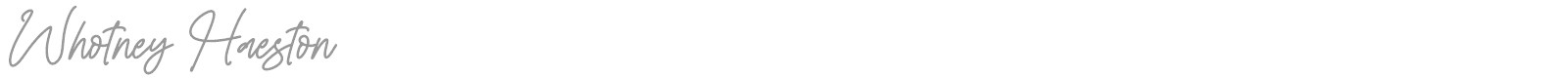 Whotney Haeston font preview